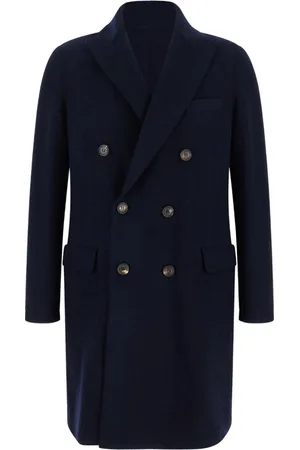 ELEVENTY Frakke, Herre, Blå, XL, Doppiopetto Tagliovivo Double-Breasted Coat