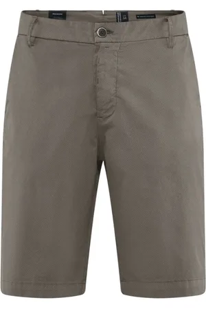 Bomboogie Shorts, Herre, Grøn, W36, Bomuld, Bomulds Bermuda Shorts med Mikroprint