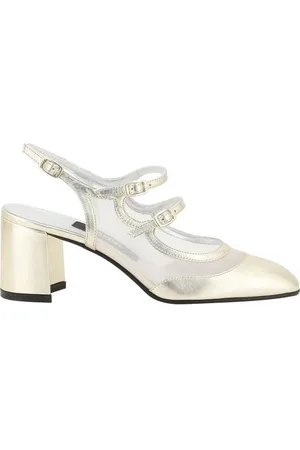 Carel Sko, Dame, Gul, 37 1/2 EU, Læder, Bananight Læder Pumps