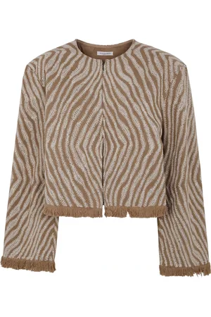 By Malene Birger Jakke, Dame, Brun, S, Polyester, Chic Sort Blazer