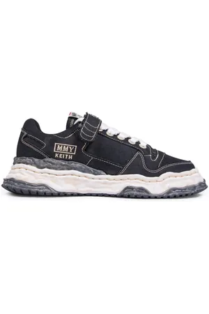 MIHARA YASUHIRO Sko, Herre, Sort, 42 EU, Canvas Low-Top Sneaker i Sort