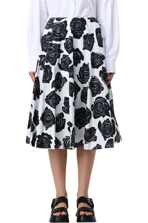 Marni Nederdel, Dame, Sort, XS, Uld, Stilfuld A-line Nederdel