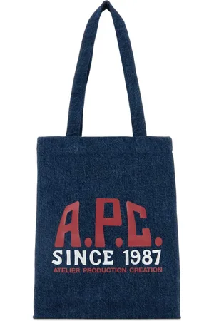 A.P.C. Taske, Dame, Blå, ONE SIZE, Denim, Denim Lou Shopping Bag