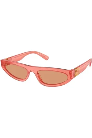 Miu Miu Tilbehør, unisex, Lyserød, 56 MM, Violet Stel Orange Linse Solbriller