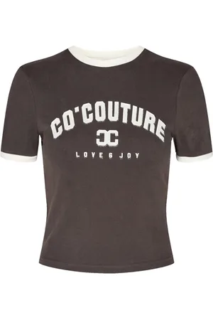 Co`Couture Top, Dame, Grå, S, Bomuld, Edge Tee T-shirt