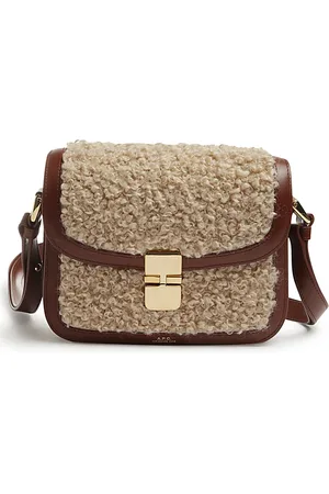 A.P.C. Taske, Dame, Brun, ONE SIZE, Uld, Stilfuld crossbody taske til hverdagsbrug