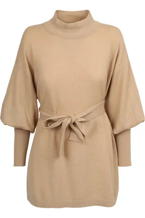 Fabiana Filippi Strik, Dame, , XS, Uld, Pull CON Cintura Turtleneck