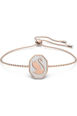 Swarovski Tilbehør, Dame, Lyserød, ONE SIZE, Uld, Signum Swan Armbånd