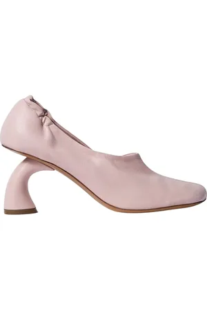 DRIES VAN NOTEN Sko, Dame, Lyserød, 41 EU, Læder, Arched Heel Leather Pumps