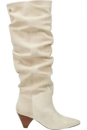 Fabienne Chapot Sko, Dame, , 38 EU, Læder, Pleated Western Heeled Støvler