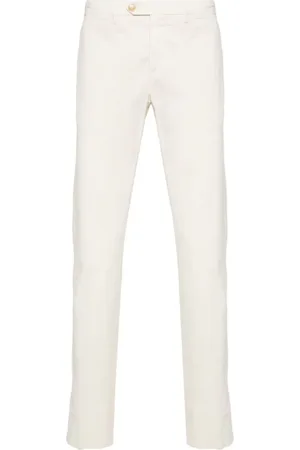CANALI Bukser, Herre, Hvid, 3XL, Bomuld, Cotton Pants