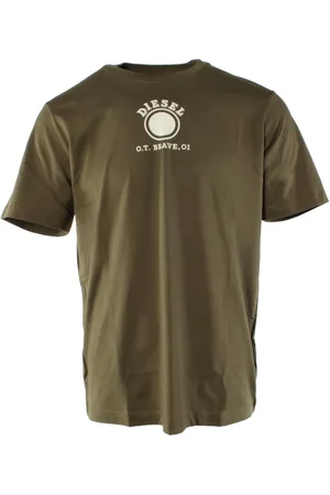 Diesel Top, Herre, Grøn, XL, Bomuld, T-Just T-Shirt