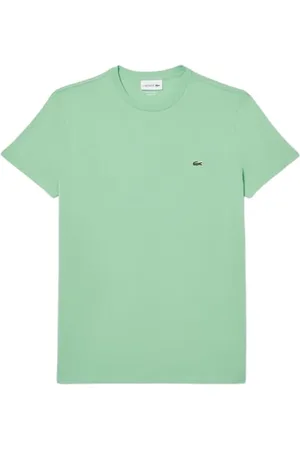 Lacoste Top, Herre, Grøn, 2XL, Afslappet Rund Hals T-shirt