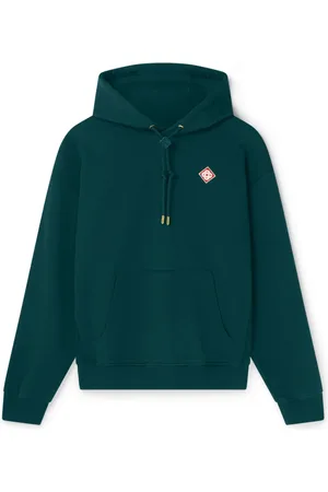 Casablanca Sweathshirts & Hoodies, Herre, Grøn, M, Bomuld, Diamond Logo Hættetrøje