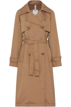 Duno Frakke, Dame, Brun, S, Nylon, 3-i-1 Trenchcoat