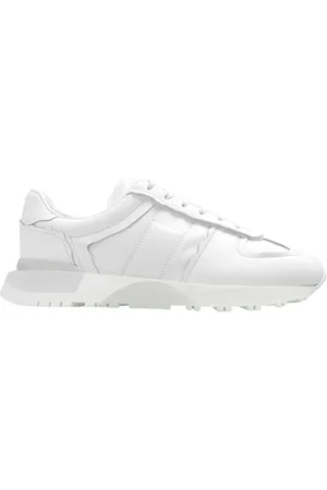 Maison Margiela Sko, Herre, Hvid, 40 EU, Læder, 50/50 Runner Sneaker