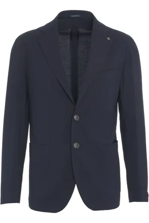 TAGLIATORE Jakke, Herre, Blå, 2XL, Uld, Blazer