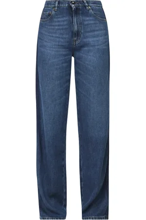 SEMICOUTURE Jeans, Dame, Blå, W26, Casual Bukser i Gul