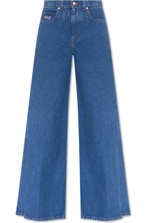 Marni Jeans, Dame, Blå, S, Bomuld, Wide-leg Jeans