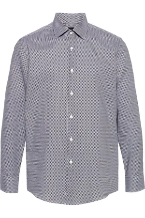 HUGO BOSS Skjorte, Herre, Flerfarvet, 2XL, Bomuld, Bomulds Skjorte med Mønster