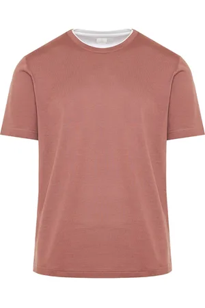 ELEVENTY Top, Herre, Rød, L, Bomuld, Italiensk bomulds T-shirt