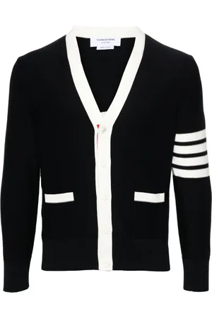 Thom Browne Strik, Herre, Blå, L, Bomuld, Reversed Jersey Sweater