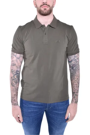 C.P. Company Top, Herre, Grøn, M, Bomuld, Slim Fit Polo Shirt