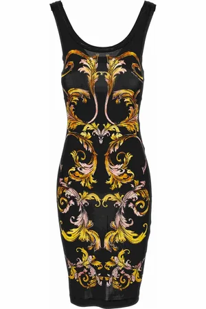 VERSACE Kjole, Dame, Flerfarvet, M, Kjoler Sort