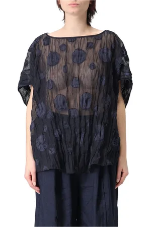 Emporio Armani Bluser & Skjorter, Dame, Blå, 2XS, Uld, Stilfuld Top til Modeentusiaster