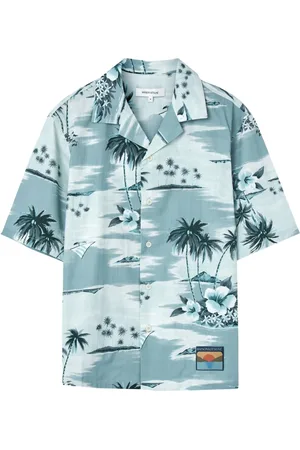 Maison Kitsuné Skjorte, Herre, Flerfarvet, M, Resort Skjorte