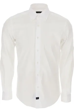 FAY Skjorte, Herre, Hvid, 2XL, Bomuld, Formel Skjorte