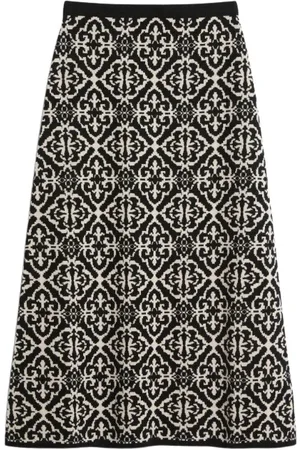 Max Mara Nederdel, Dame, Brun, XS, Uld, Luksuriøs uldblanding strikket nederdel
