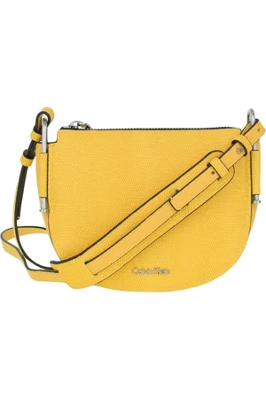 Calvin Klein Taske, Dame, Gul, ONE SIZE, Uld, Stilfuld Skuldertaske