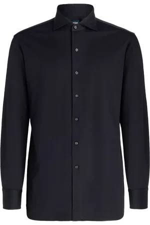 Boggi Milano Skjorte, Herre, Blå, M, Bomuld, Slim Fit Cotton Jersey Polo Shirt