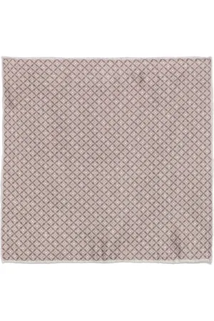 Brunello Cucinelli Tilbehør, Herre, Brun, ONE SIZE, Elegant Silk Pocket Square