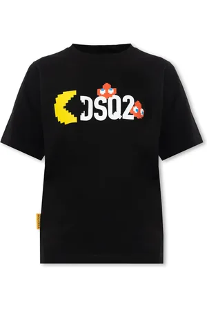 Dsquared2 Top, Dame, Sort, M, Bomuld, Sort Crewneck T-shirt