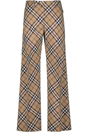 Burberry Bukser, Herre, , S, Uld, Vintage Checkered Uldbukser