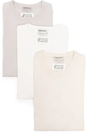 Maison Margiela Top, Herre, Flerfarvet, S, Bomuld, Pakke med 3 bomulds T-shirts