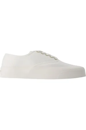 Maison Kitsuné Sko, Dame, Hvid, 35 EU, Bomuld, Lace Up Sneakers