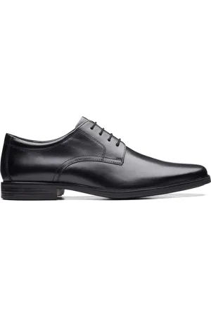Clarks Sko, Herre, Sort, 41 1/2 EU, Læder, Howard Walk sorte læder Derby sko