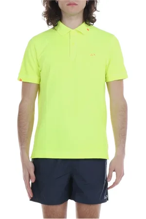 sun68 Top, Herre, Gul, M, Bomuld, Klassisk poloshirt