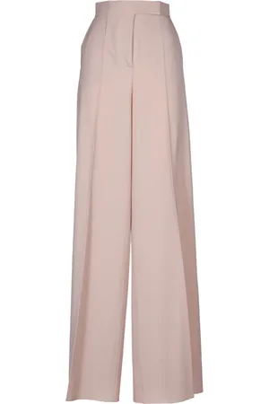 Max Mara Bukser, Dame, , XS, Uld, Højtaljede, bredbenede uldbukser