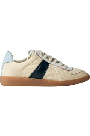 Maison Margiela Sko, Dame, , 37 1/2 EU, Bomuld, Distressed Panel Sneakers