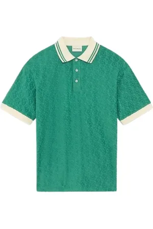 Drôle de Monsieur Top, Herre, Grøn, S, Bomuld, Monogram Polo Shirt 100% Bomuld