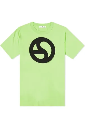 Acne Studios Top, Herre, Grøn, M, Uld, Stilfuld Acne Fashion Collection T-shirt
