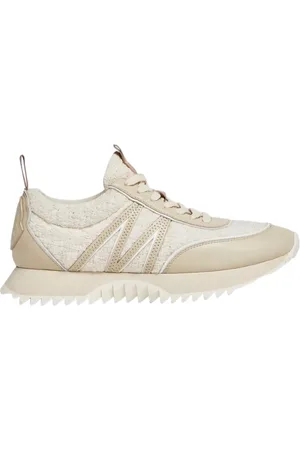 Moncler Sko, Herre, Hvid, 38 1/2 EU, Bomuld, Pacey Low-Top Sneakers