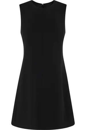 THEORY Kjole, Dame, Sort, S, Polyester, Sort Flare Kjole med Lynlåslukning