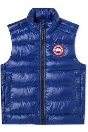 Canada Goose Jakke, Herre, Blå, XL, Uld, Stilfuld Vinter Vest