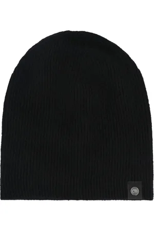 Canada Goose Tilbehør, Dame, Sort, ONE SIZE, Cashmere, Ribstrikket Cashmere Hue