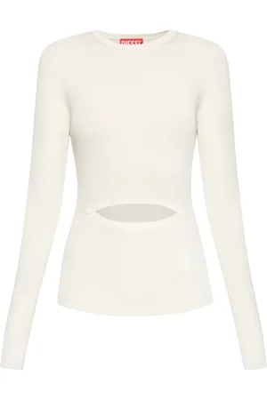 Diesel Bluser & Skjorter, Dame, , 2XS, Uld, Ribbet Top